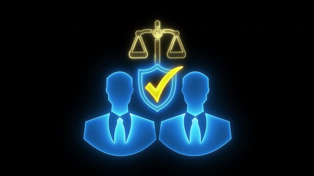 Business ethics and corporate responsibility concept for integrity, accountability, teamwork, fair practices, and ethical standards in corporate environments. Ethics icon on transparent background.