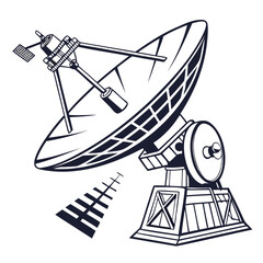 Black Antenna icon, Wireless communication icons Silhouette vector illustration Isolated on transparent Background