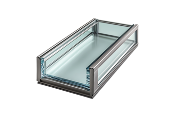 Insulating Glass Unit Isolated on Transparent Background PNG Image.