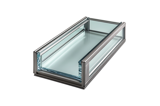 Insulating Glass Unit Isolated on Transparent Background PNG Image. - Powered by Adobe