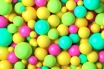 Vibrant 3D Sphere Background