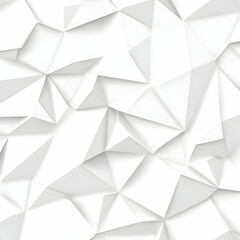 Obraz premium White Abstract 3D Polygonal Background