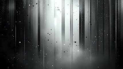 Obraz premium Abstract background in shades of grey with sleek gradients and glowing particles creating a minimalist and modern theme