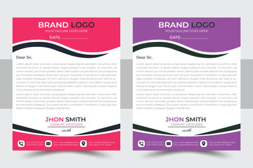 Modern Business Letterhead Design.