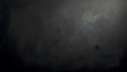 Fototapeta premium Dark Abstract Forms Obscured In Foggy Atmosphere Gray Hues