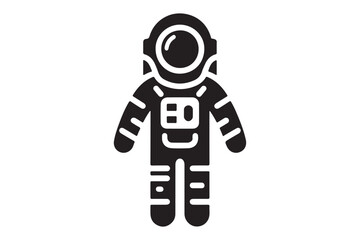 Minimalist Astronaut Silhouette for Cosmic-Themed Designs