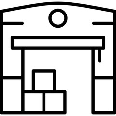 Fototapeta premium Warehouse Icon