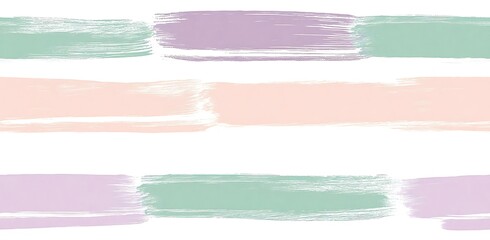 Obraz premium Light green and light purple horizontal stripes, hand-drawn texture, simple lines