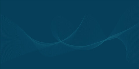 Abstract wave element for design. Digital frequency track equalizer. Stylized line art background. Wave with lines created using blend tool. Vector illustration. 