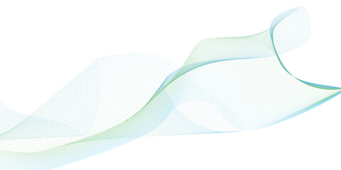 Abstract wave element for design. Digital frequency track equalizer. Stylized line art background. Vector illustration.