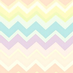 Soft pastel rainbow chevron background seamless pattern