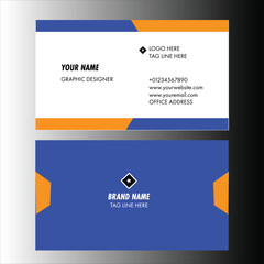 Modern and clean professional business card 