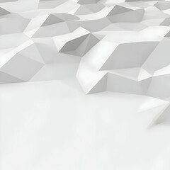 White Abstract 3D Polygonal Background