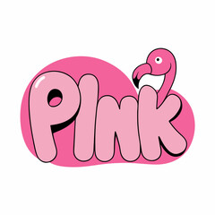 illustration of flamingo