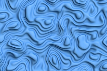 Fototapeta premium Blue 3D Abstract Background Illustration