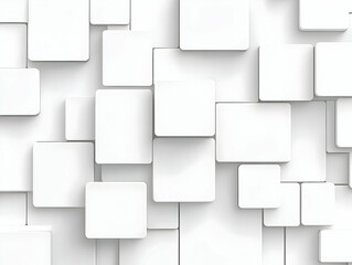 Obraz premium White Square 3D Abstract Background