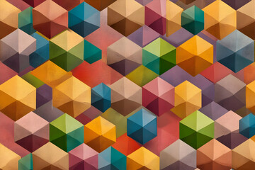 Abstract Geometric Hexagon Illustration