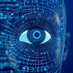 Digital Eye 3D Illustration