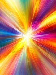 Obraz premium Vibrant explosion of colors creates a dynamic abstract background with plenty of copy space for text or design elements. Generative AI