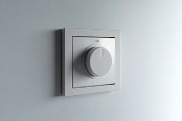 Sleek design of wall-mounted knob emphasizes simplicity and user