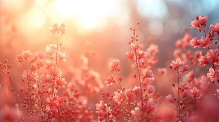 Fototapeta premium flowers in the morning