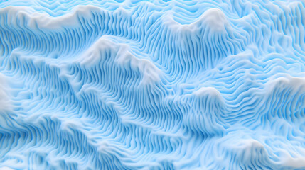Fototapeta premium Abstract 3D Blue Wave Background Illustration