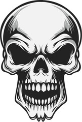 Skull retro style