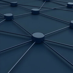 Abstract 3D Network Illustration