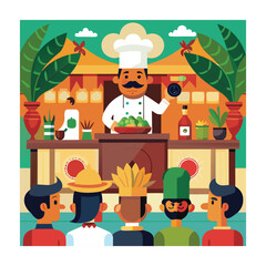 A Delicious Mexican Food Vector Illustration