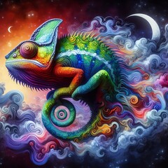 232 Thoughts as Chameleons Color changing chameleons representin