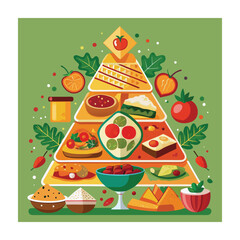 A Delicious Mexican Food Vector Illustration