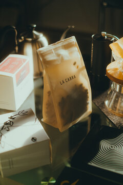 La cabra coffee beans, nordic roasters company from Denmark. Dusseldorf, Germany. December 22 2024