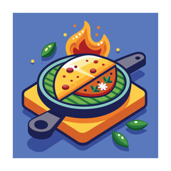 A Delicious Mexican Food Vector Illustration