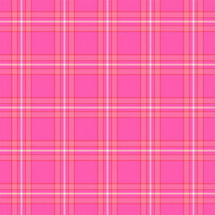 Plaid pattern with twill weave in pink.Tartan check seamless pattern.Vector illustration geometric background for fabric and paper.