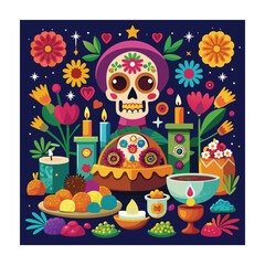 A Delicious Mexican Food Vector Illustration