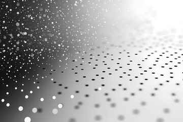 Abstract grayscale image showing dots and bokeh effects