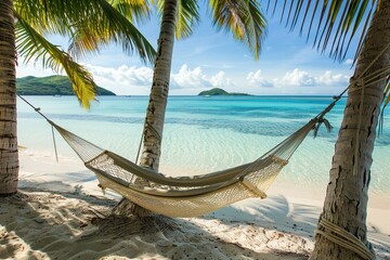 beach with palm trees	