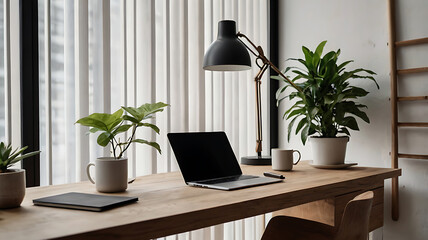 Fototapeta premium Cozy and Creative Work Environment