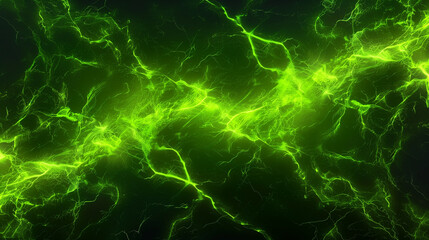 Fototapeta premium Abstract Green Energy Light Waves