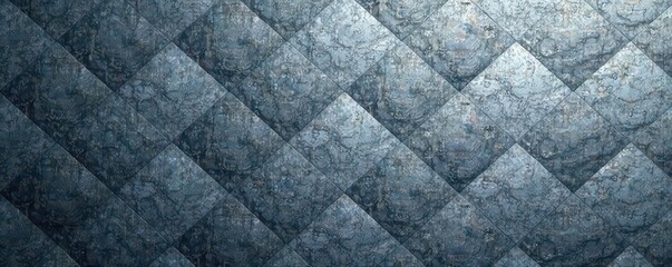 Fototapeta premium Subtle gray rhombus pattern, textured surface, texture, elegant