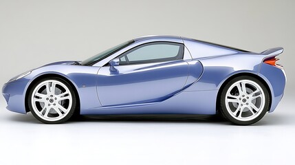 Obraz premium Sleek Blue Sports Coupe Modern Car Design