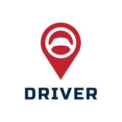 Steering wheel logo. Automobile steer wheel illustration on white background