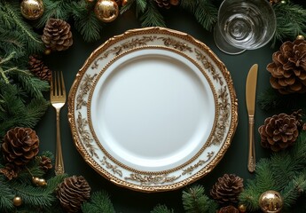 Elegant Holiday Table Setting