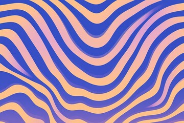 Wavy lines create mesmerizing pattern of contrasting colors, evo