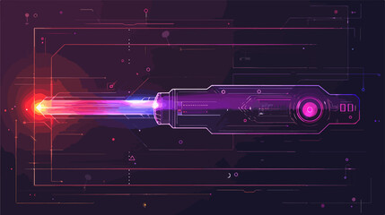 Laser Pointer Icon Vector Isolated Flat