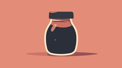 Jar of Molasses Vector Isolated Illustration