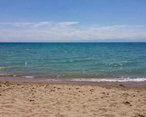 Beach in the morning. Mesmerizing view