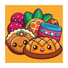 A Delicious Mexican Food Vector Illustration
