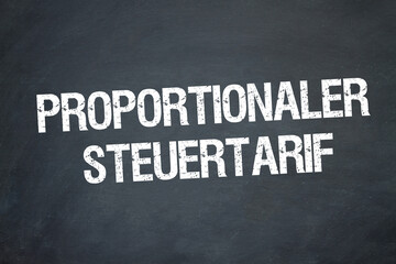 Fototapeta premium Proportionaler Steuertarif 