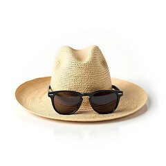 sun hat and sunglasses
